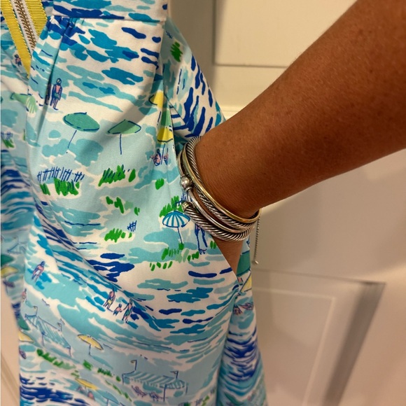 Lilly Pulitzer “Alexi” Dress High Tide Toile Size 2 - Picture 6 of 6